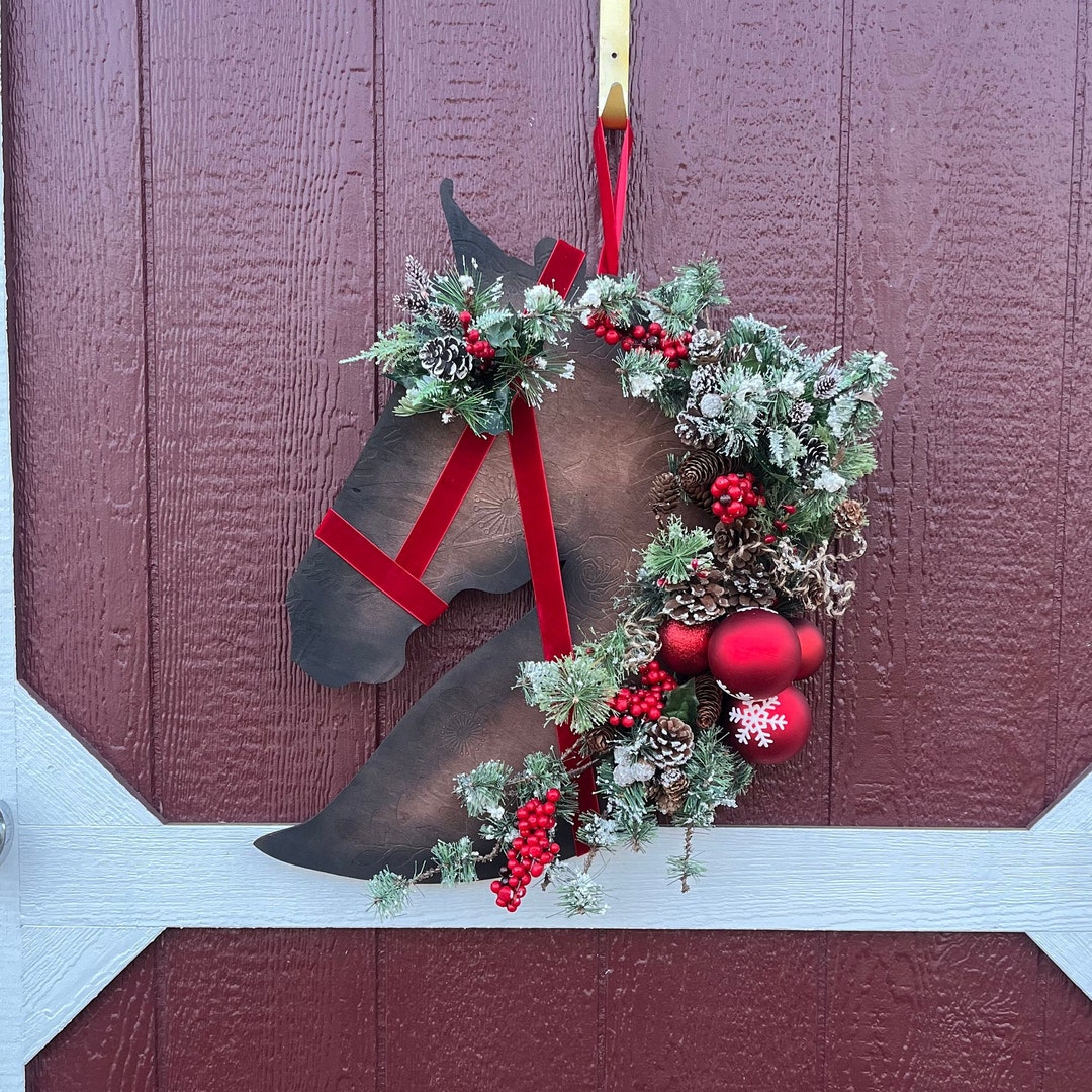Horse Christmas Wreath 
