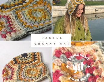 knitted balaclava, crochet balaclava, knitted gift, granny square balaclava