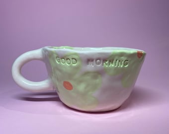 Good morning handmade mug
