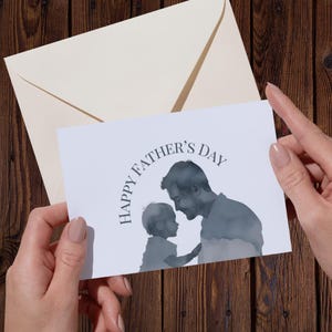 Instant Download Father&#39;s Day Card | Watercolor Art | Digital Printable | DIY Gift | Father&#39;s Day Greetings|  Father’s Day Gift