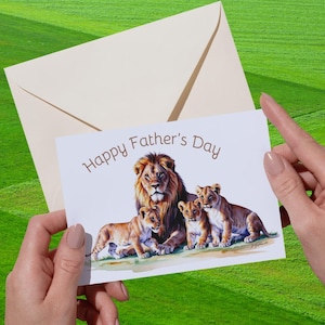 Instant Download Father&#39;s Day Card | Watercolor Art | Digital Printable | DIY Gift | Father&#39;s Day Greetings|  Father’s Day Gift