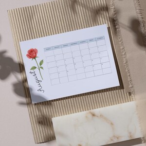 August 2025 Month Calendar Digital Download | Printable Month Planner | August 2025 Printable | Office Organizer | Office PDF | Easy Print