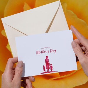 Instant Download Mother&#39;s Day Card | Watercolor Art | Digital Printable | DIY Gift | Mother&#39;s Day Greetings|  Mother’s Day Gift