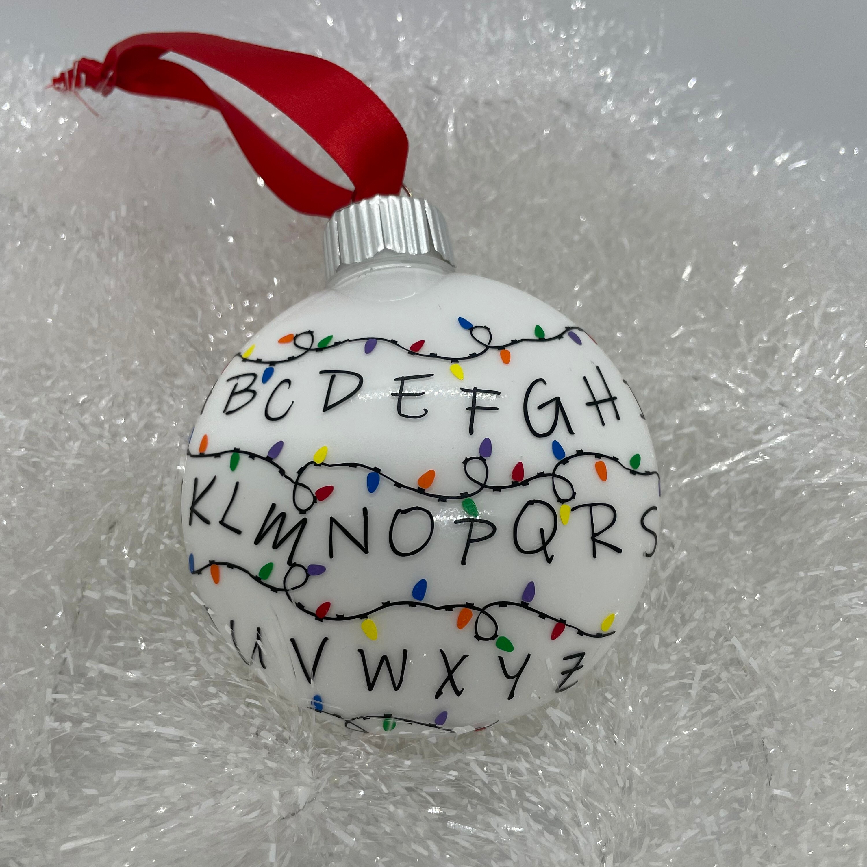 Stranger Things Inspired ABC Lights Ornament - Etsy