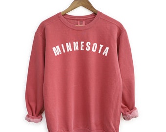 Minnesota Cozy Crewneck, Sudadera de Minnesota, Ropa acogedora unisex Minnesota Pride, Sudadera acogedora y de moda, Sudadera de cabina, Idea de regalo