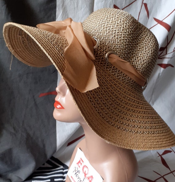 Elegant Sun Hat, Elegant Straw Hat, Elegant Summer Hat, Wide Brimmed Sun Hat,  Hat, Flexy Beach Hat, Floppy Straw Hats, Summer Fedora Hat, 