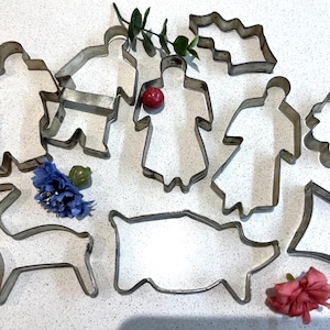 Rare find -  vintage cookie molds -  Gingerbread molds / Swedish for kids and family Christmas / Baking molds / Set of 9, Biscuit molds