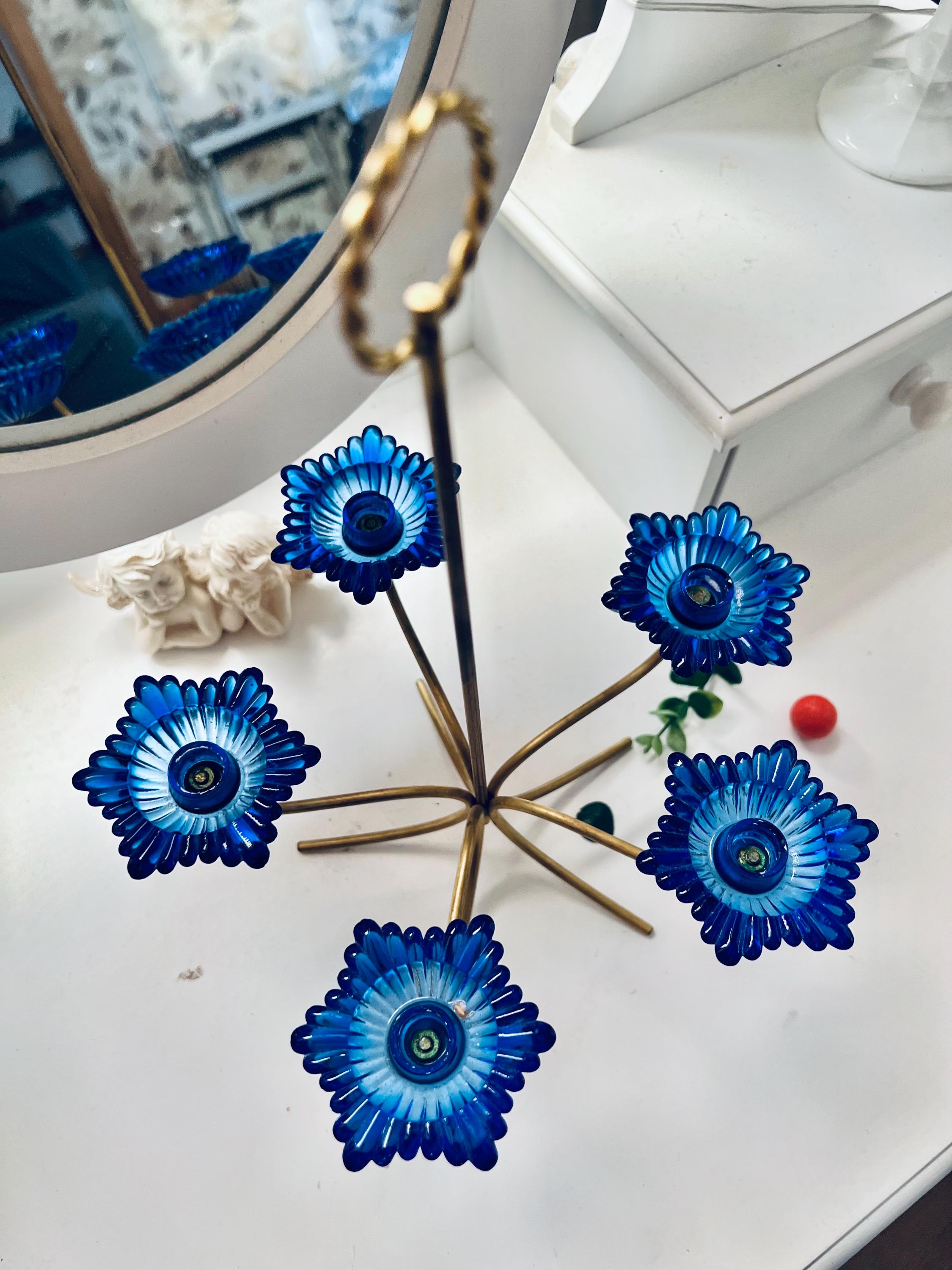 ヴィンテージ、希少な美しいコバルトブルーのGunnar Ander Ystad