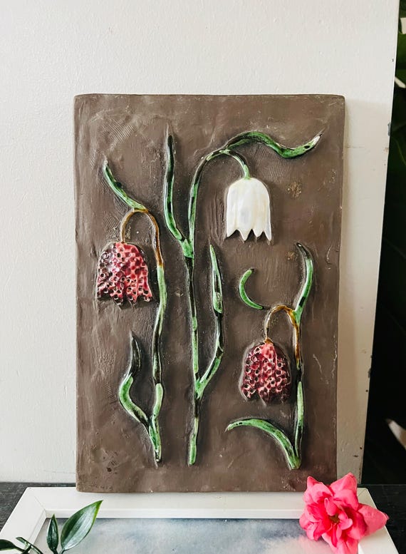 JIE Gantofta Sweden - Vintage Hand-painted Swedish Wall Plaque by