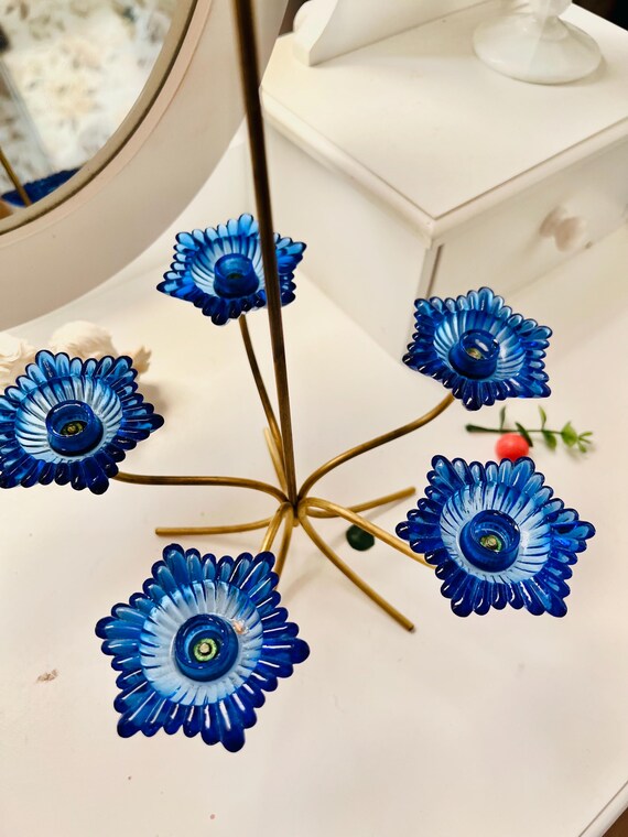 ヴィンテージ、希少な美しいコバルトブルーのGunnar Ander Ystad