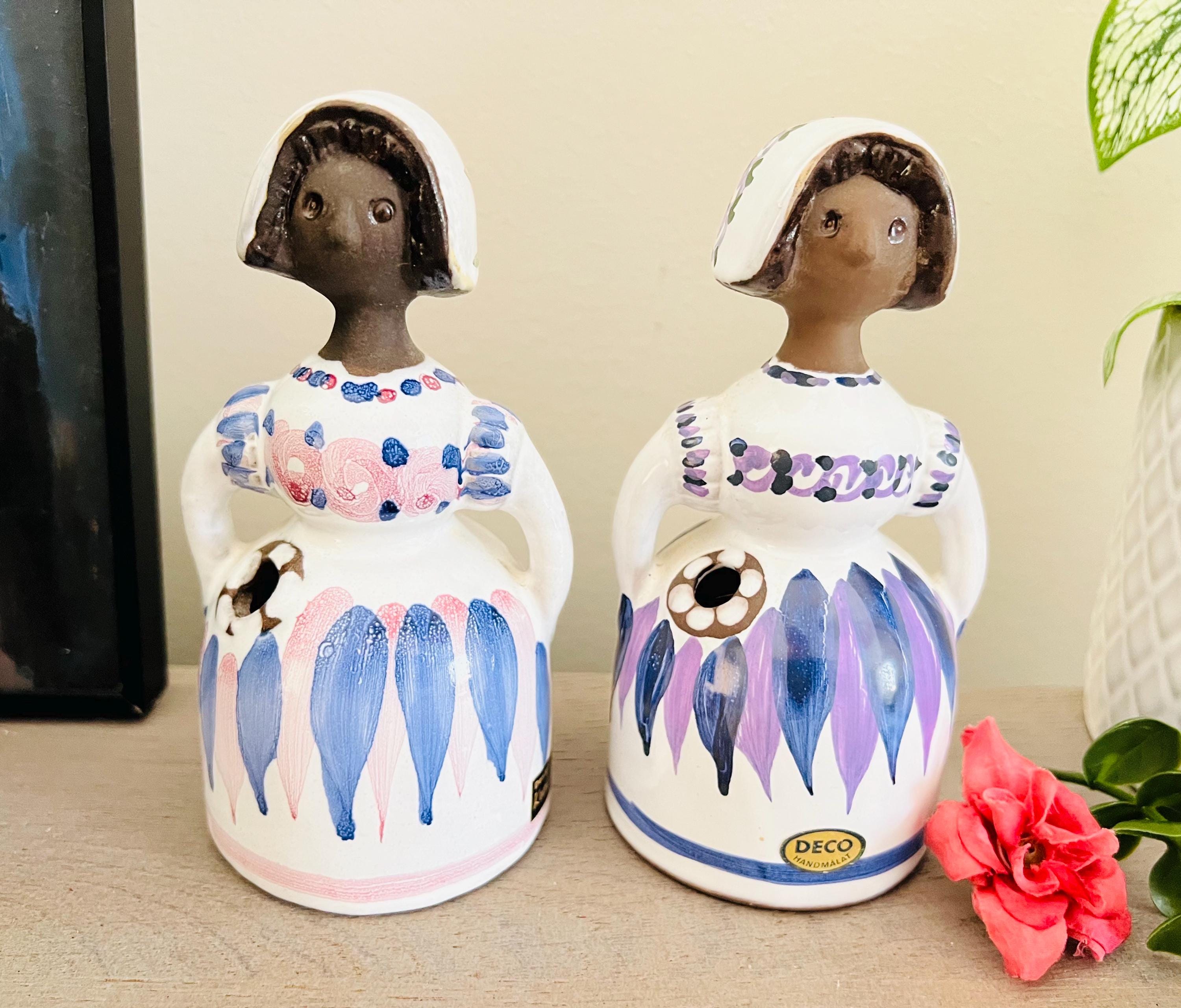 カート・ニルソン作 ヴィンテージ スウェーデン陶器 フラワーガール