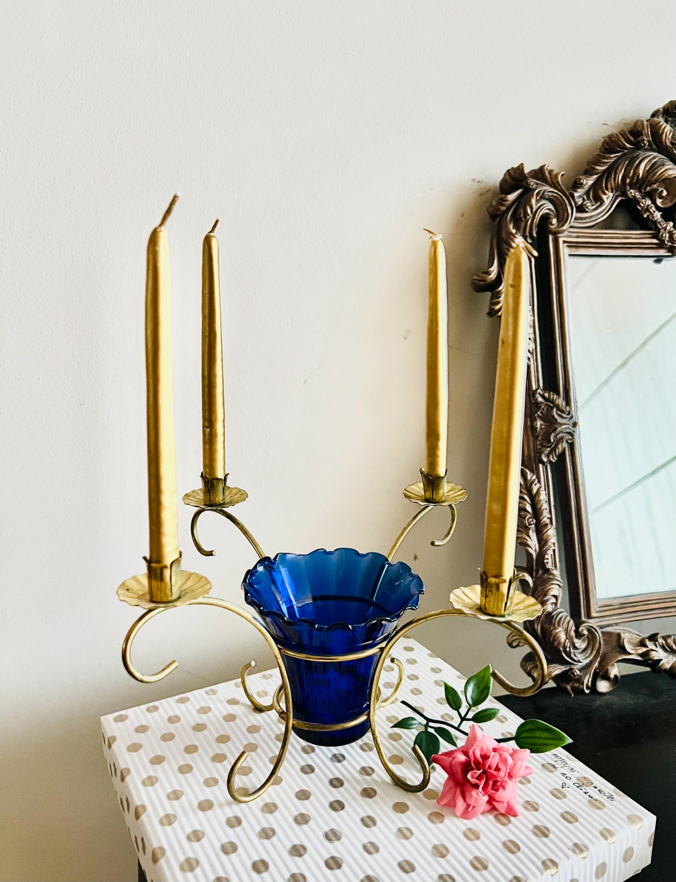 ヴィンテージ、希少な美しいコバルトブルーのGunnar Ander Ystad