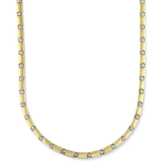 Silver bonded gold chain best sale