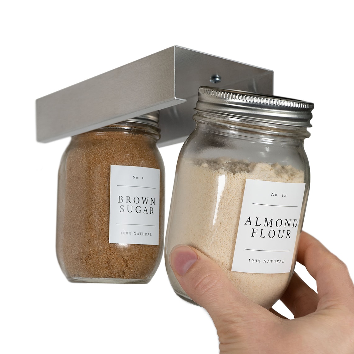 Mason Jar Holders 2 Pack Storage Rack Hanger Brackets for Etsy