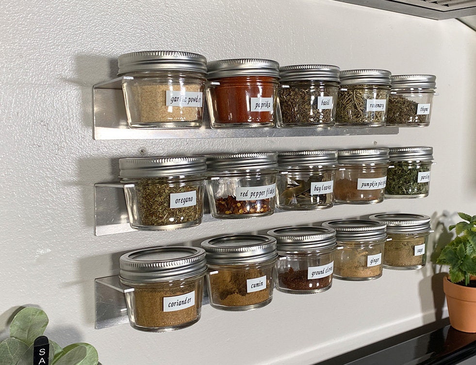 Mason Jar Organizer Display Centerpiece Holds 8 Two Shelves