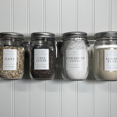 Mason Jar Wall Mount Hanger Bracket 3 Pack Kitchen Pantry Etsy