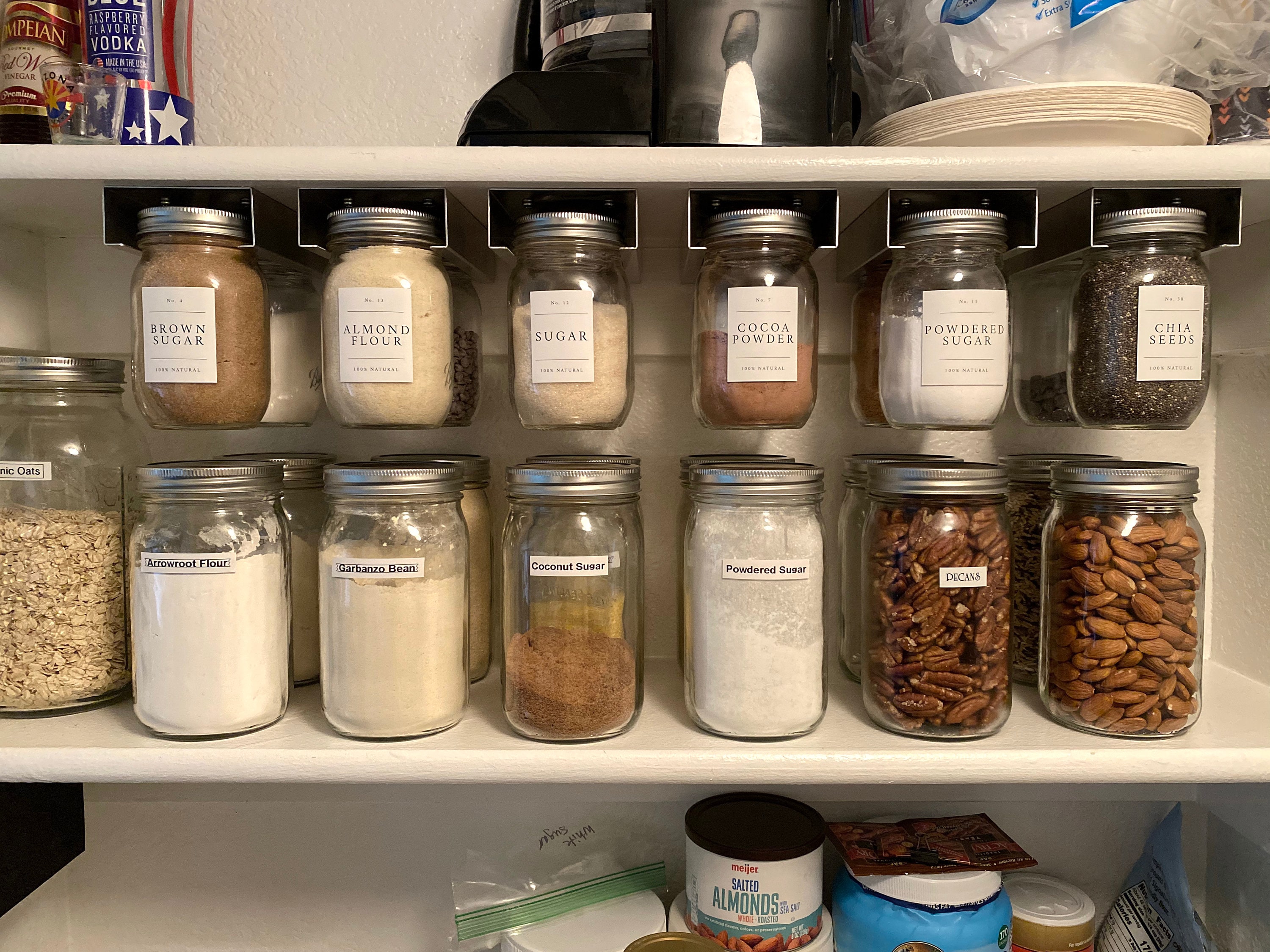 Mason Jar Holders 2 Pack Storage Rack Hanger Brackets for Etsy