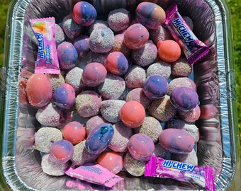 Candy candied grapes. Tons of flavors. Comes frozen