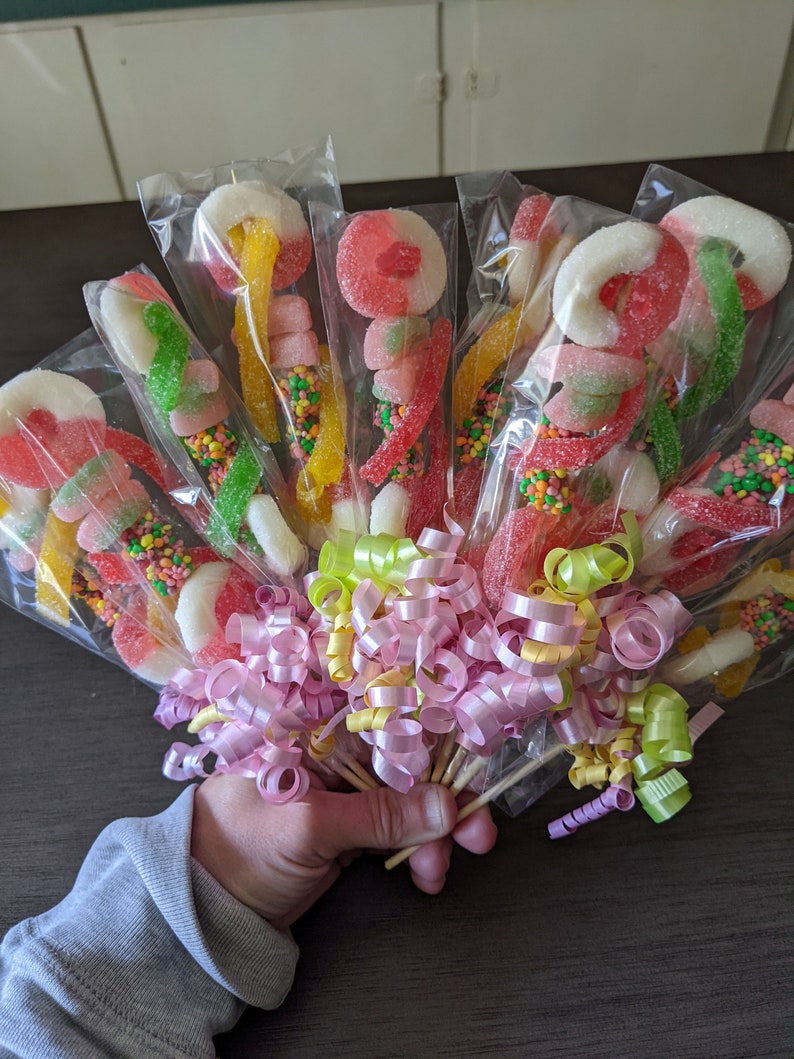 20 Mini Pastel Rainbow Candy Kabob Swirls Fun Sweet and Etsy