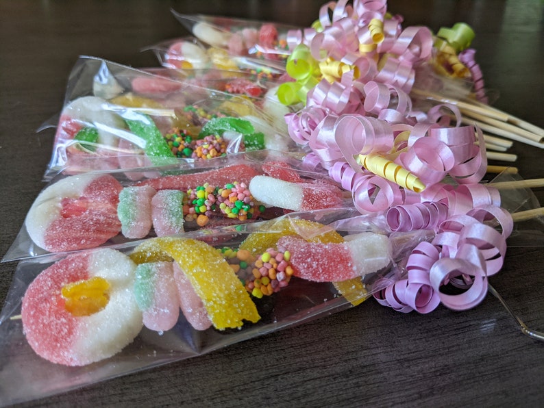 20 Mini Pastel Rainbow Candy Kabob Swirls Fun Sweet and Etsy