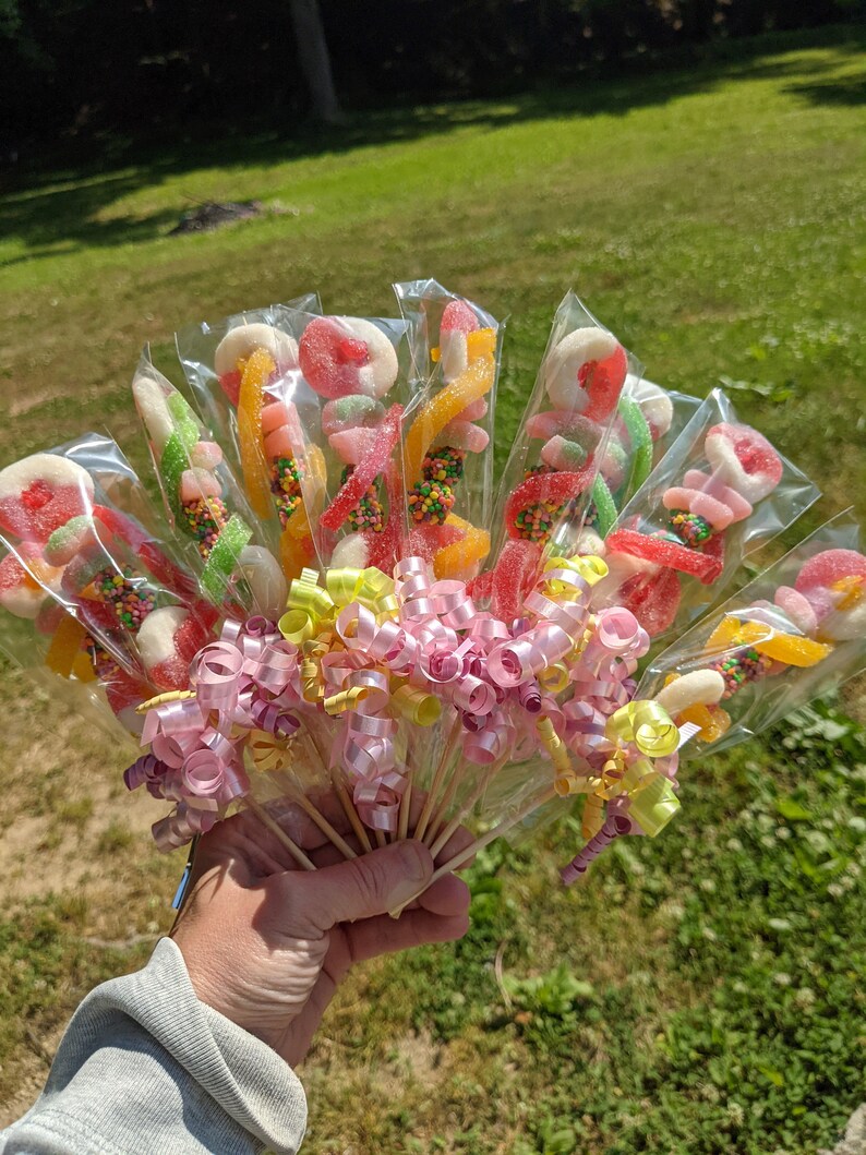 20 Mini Pastel Rainbow Candy Kabob Swirls Fun Sweet and Etsy