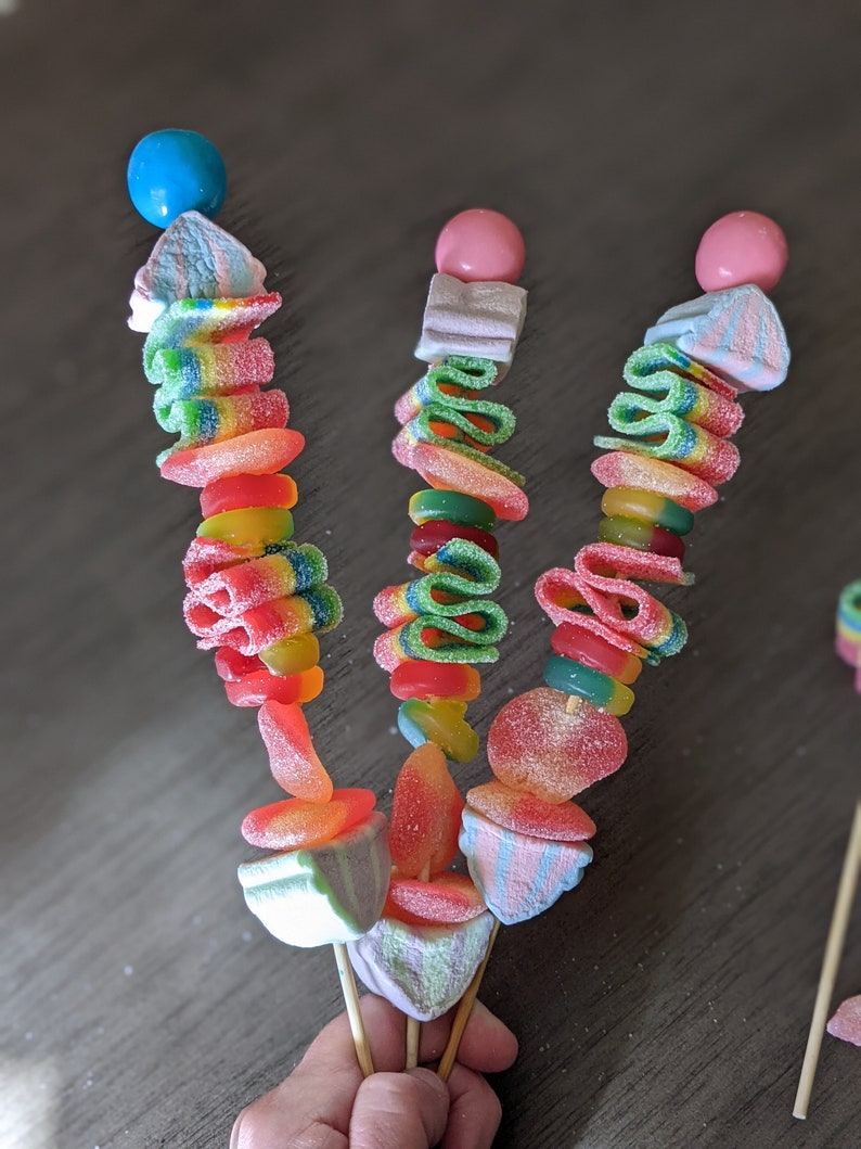 5 XL Candy Kabob Fun Sweet and Sour Party Favors Etsy