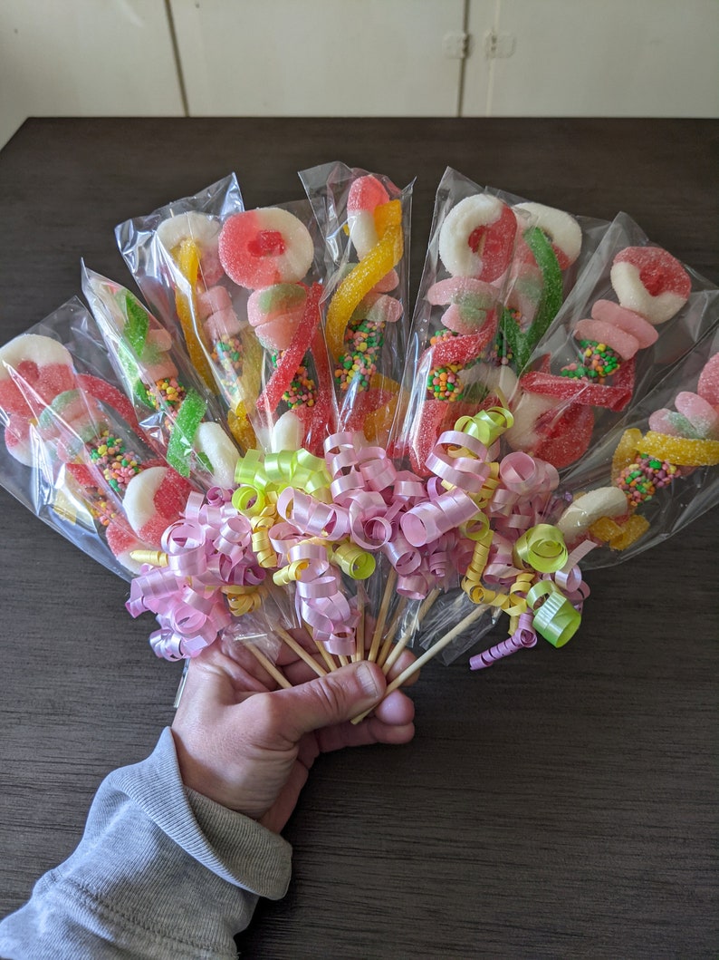20 Mini Pastel Rainbow Candy Kabob Swirls Fun Sweet and Etsy