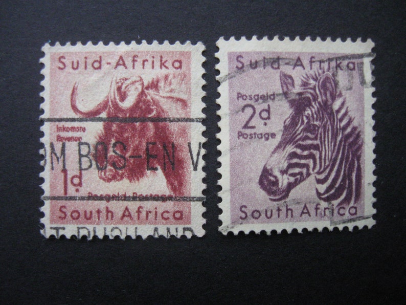 Zeldzame ZuidAfrikaanse postzegels Etsy Nederland