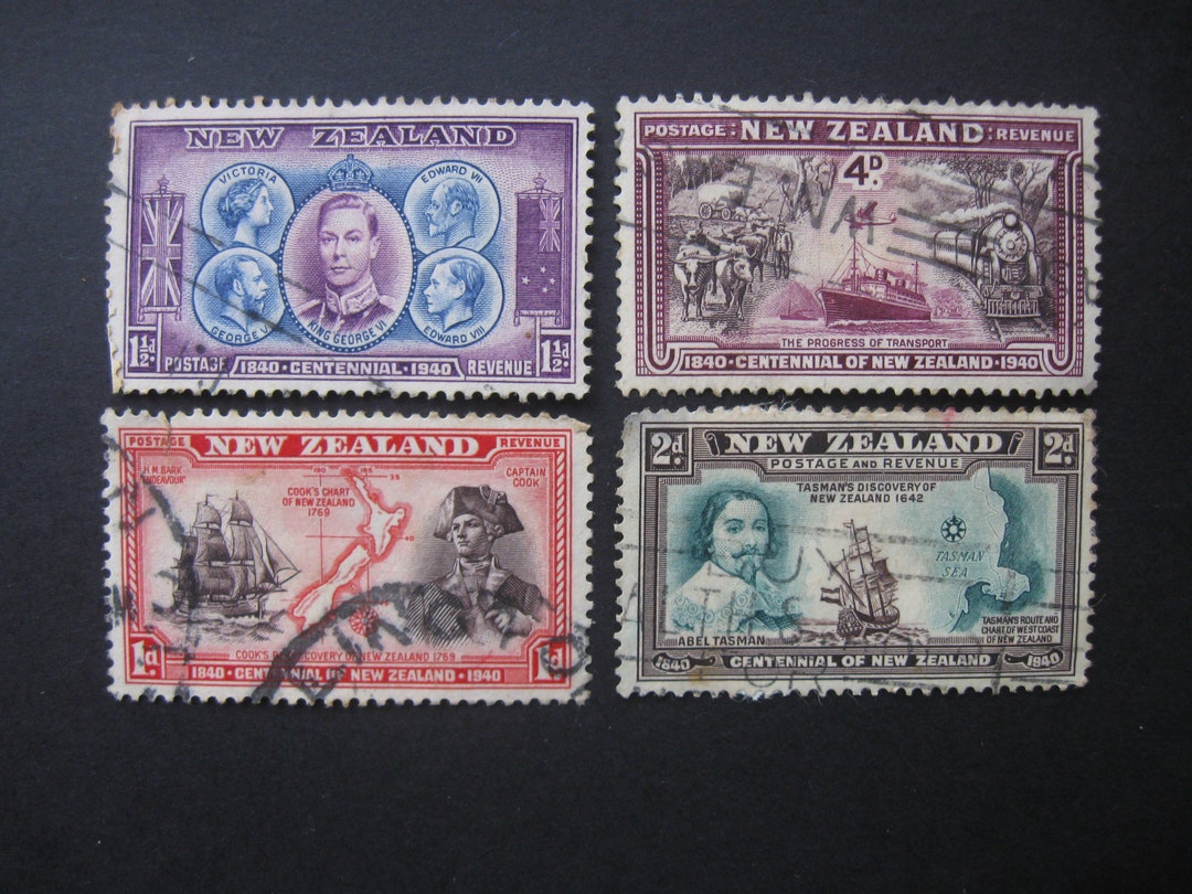 Rare New Zealand Stamps Etsy