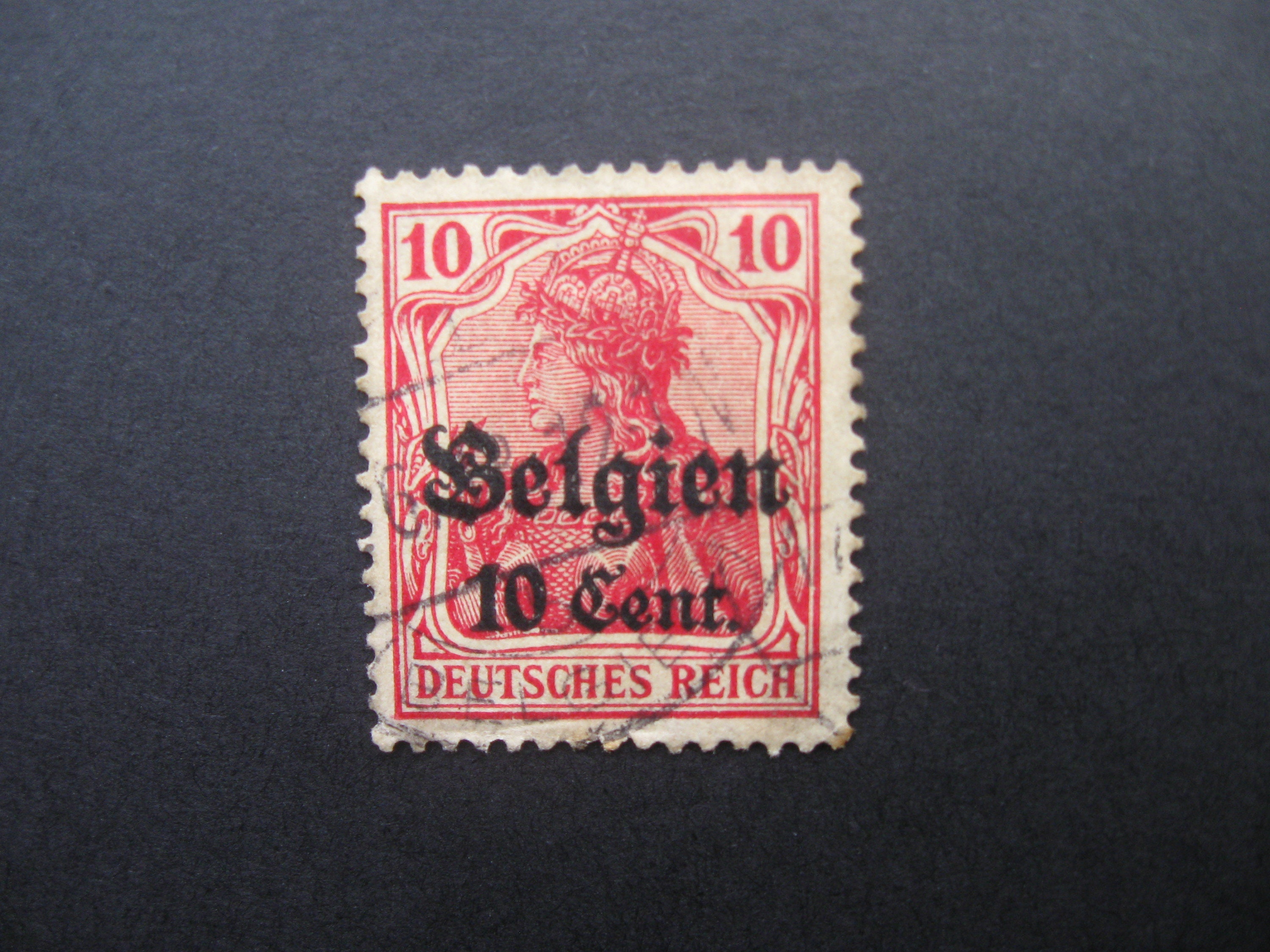 Early 1900s Deutsches Reich 10 Stamp Inscription Etsy Canada