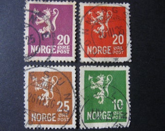 Zeldzame Noorse postzegels