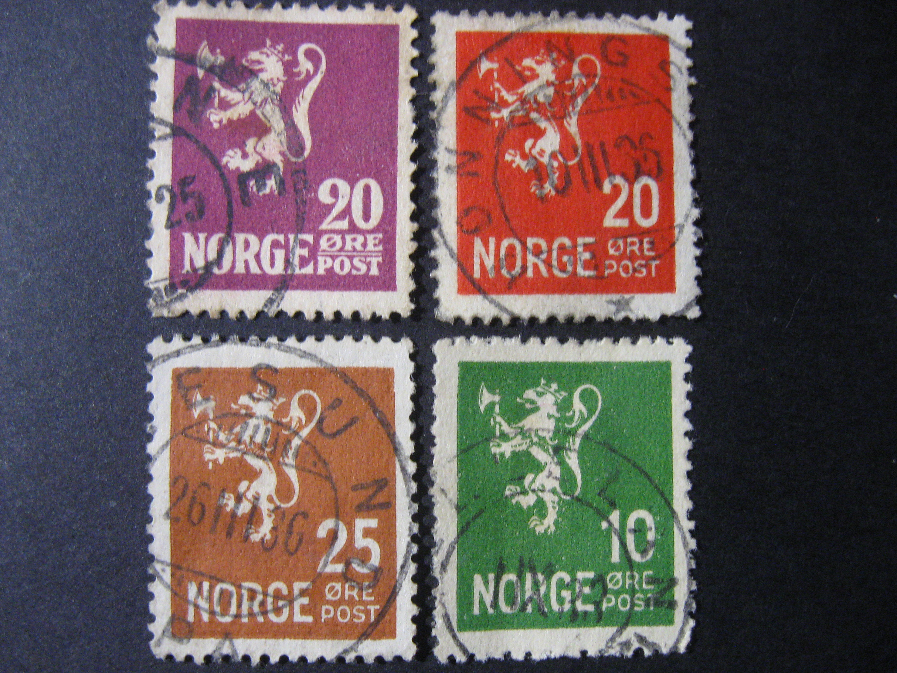 Rare Norwegian Stamps Etsy