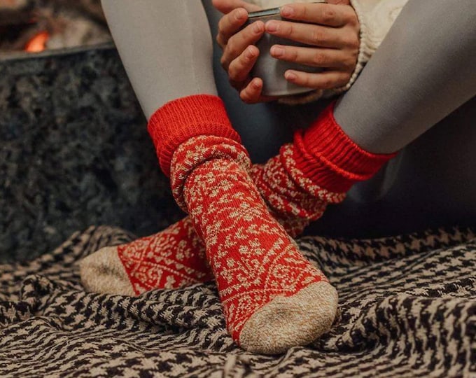 Nordic Merino Wool Socks: Scandinavian Winter Gift