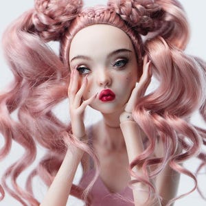 Popovy doll Wig by anastasiafashiondolls bjd doll