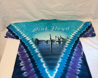 Koszulka Pink Floyd „Wish You Were Here” z 2002 roku z nadrukiem tie-dye