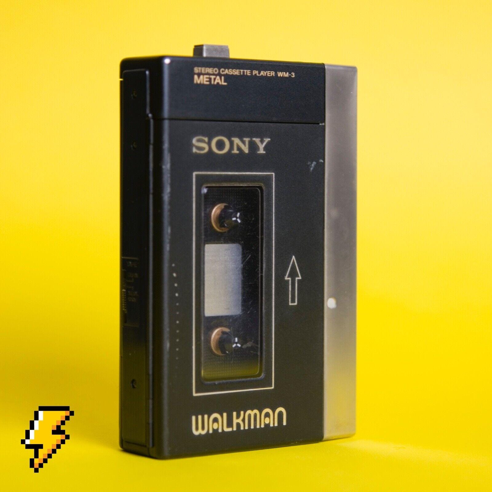 SONY Walkman WM-3 in Very Good Condition W/ New Belts (1981