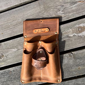 Leather Tool Belt – Professional Handcrafted Tool Pouch / Premium Tool Holder for Men & Women / Carpenter Garden Tool Holster image 15