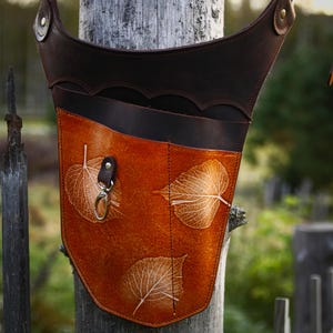 Garden Tool Belt Leather / Florist Tool Belt / Right Body Side / Farm Belt / Garden Tool Belt / Tool Belt Leather