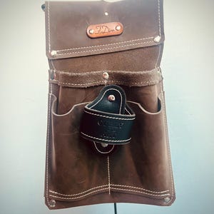 Leather Tool Belt – Professional Handcrafted Tool Pouch / Premium Tool Holder for Men & Women / Carpenter Garden Tool Holster image 8