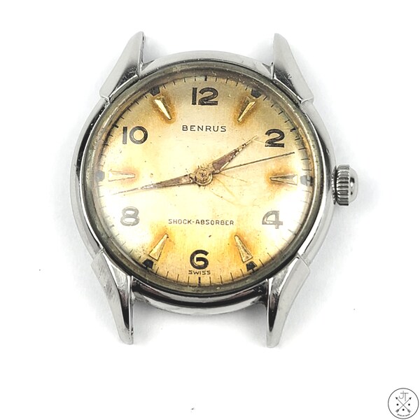 Vintage 1950s Benrus mechanical watch Dustproof Waterproof Shock Absorbing