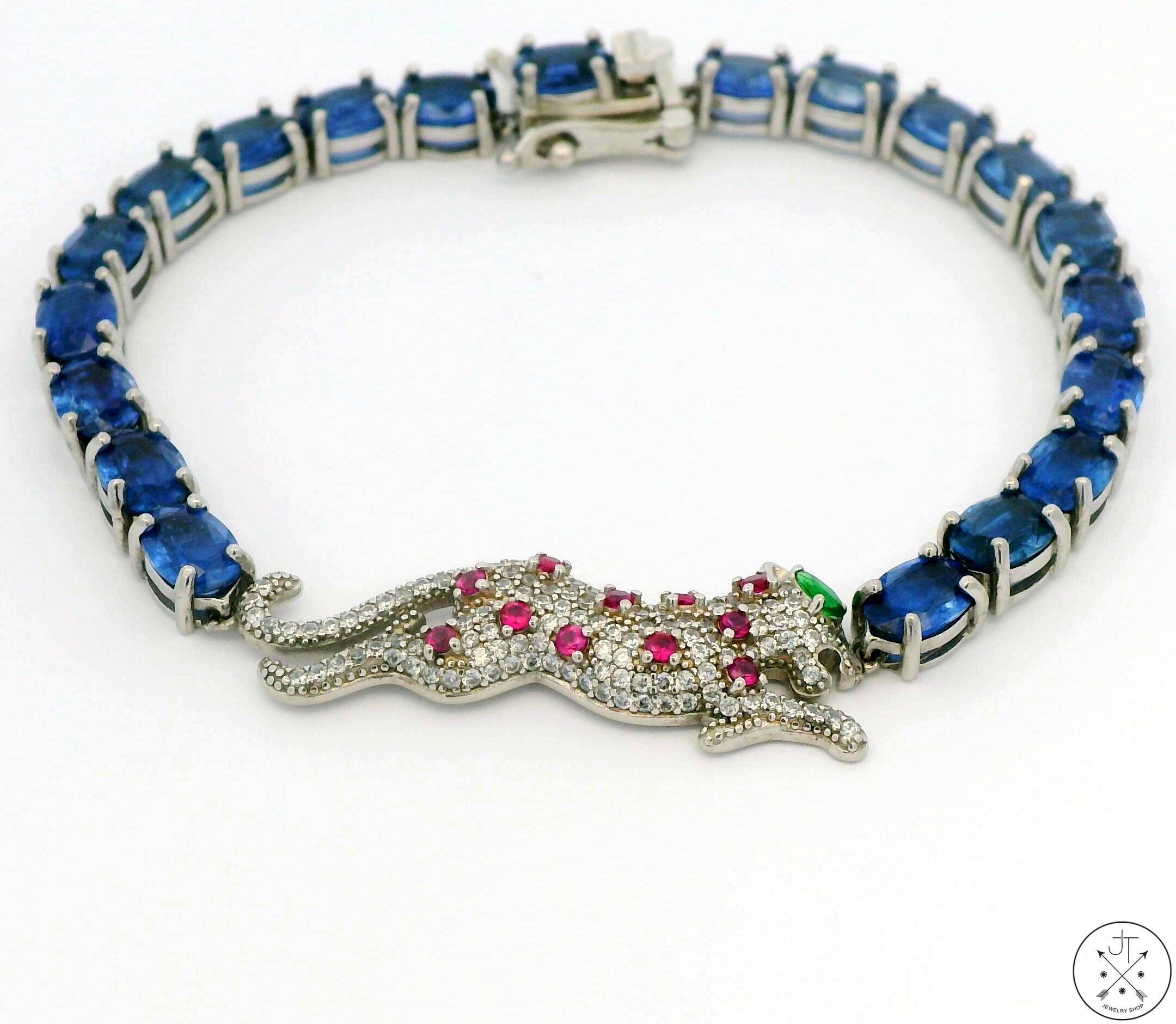 Panther Link 10k Bracelet - Etsy