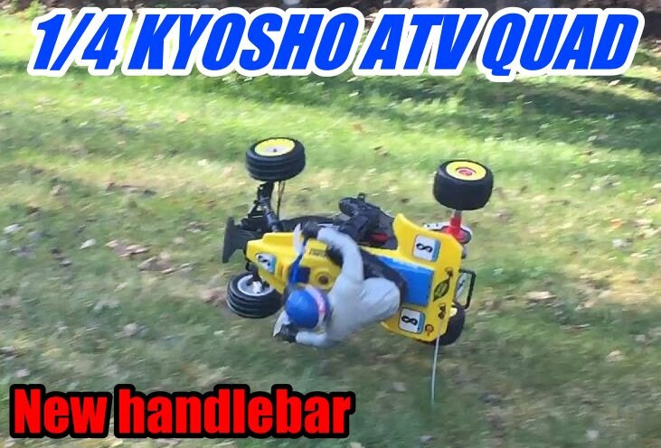 KYOSHO ATV Quad Rider 1/4 Handlebar flexible AT-7 rc Replacement