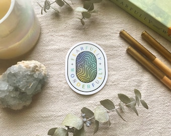 Fearfully Wonderfully Made Sticker | Christian Bible Verse Decal