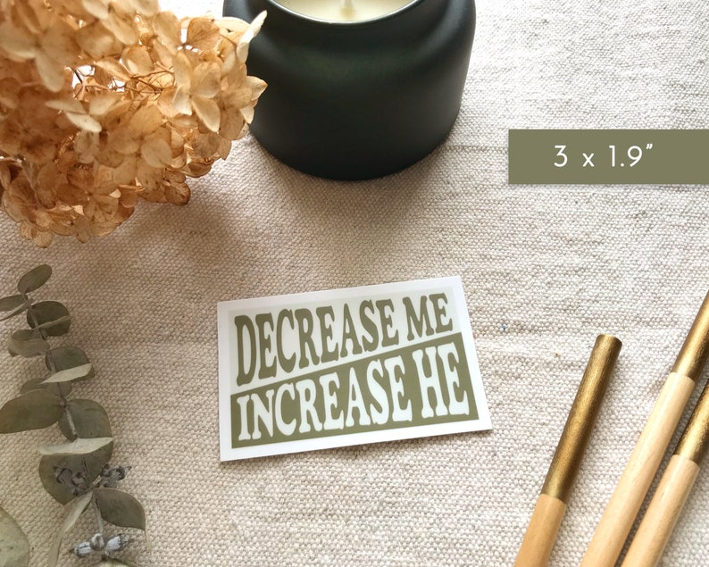 Sticker size is 3 inches wide by 1.9 inches tall.