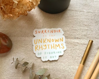 Surrender to God Sticker | Mental Health Reminder