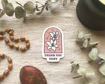 Pegatina de San Antonio / Lirio Blanco, Patrón de los Objetos Perdidos