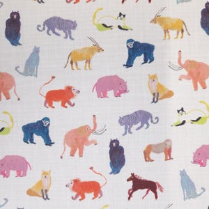 Liberty Organic Tana Lawn – Animal Pals A - Collezione Eastern Voyage