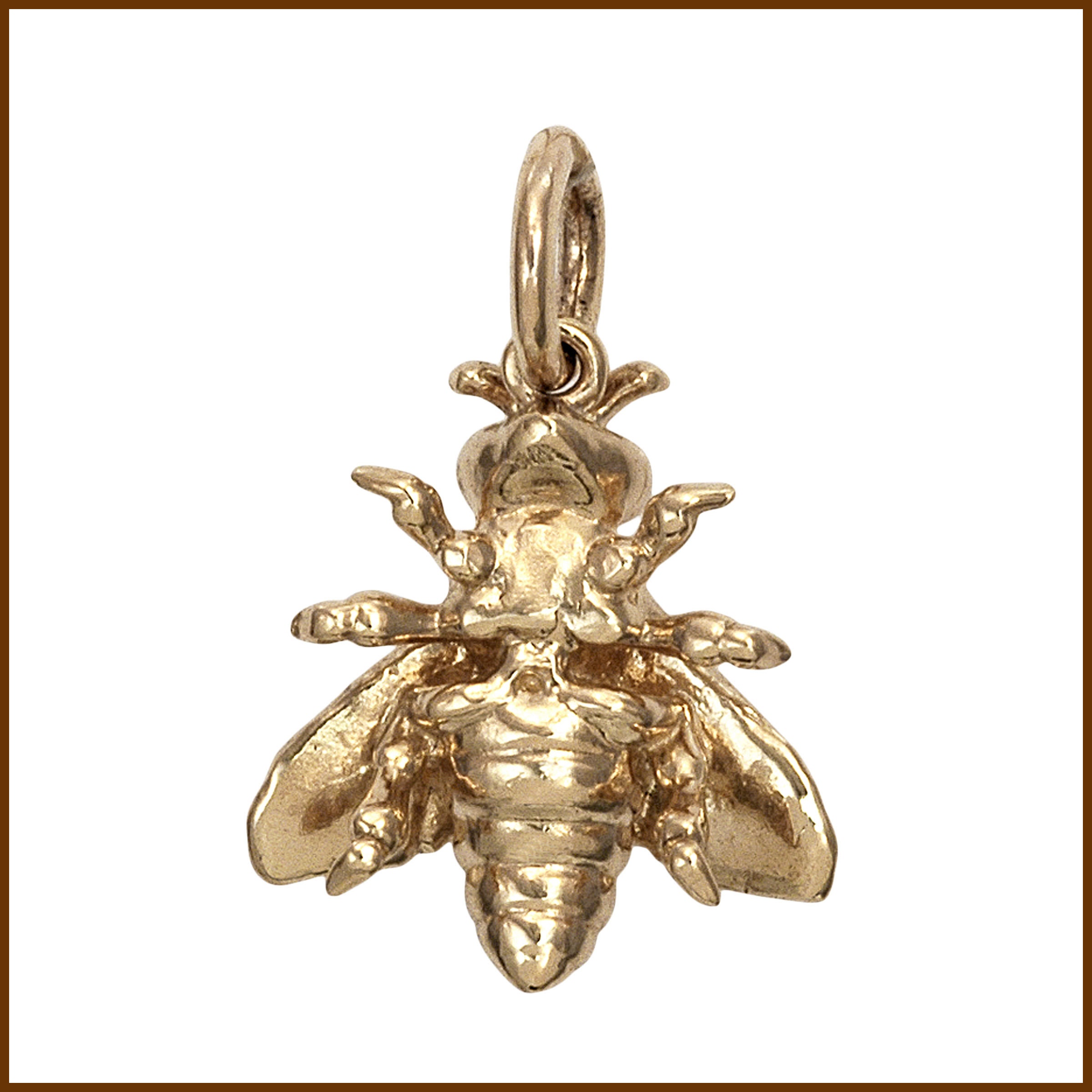 9ct Gold Bee Pendant or Charm Handmade 2.5gr Hallmarked Bumblebee