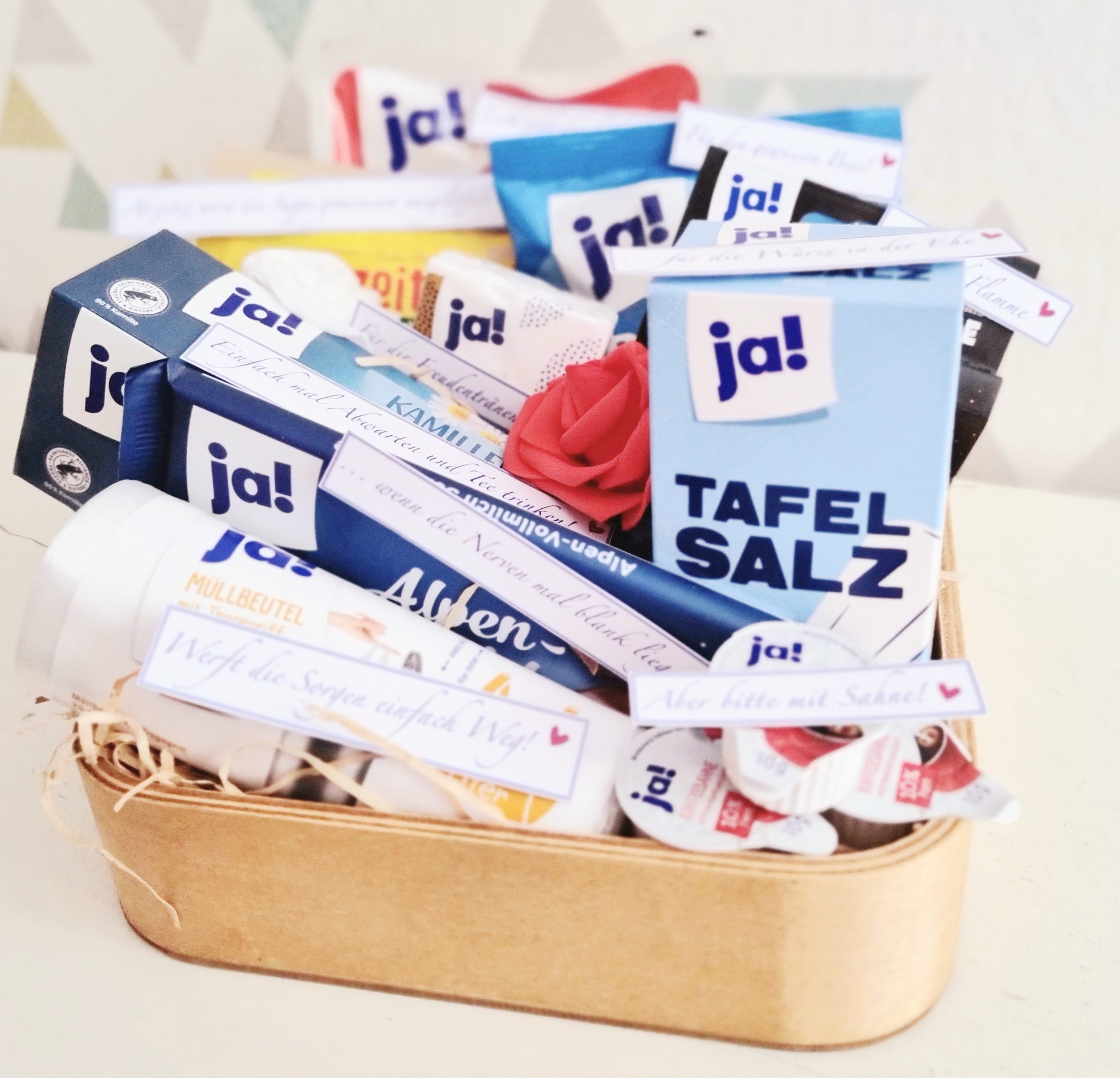 Ja Sager Präsentkorb Hochzeitsgeschenk personalisiert Etsy.de