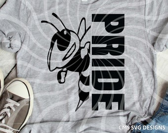 Hornet svg, hornets svg, hornet pride svg, school pride mascot cut file printable cricut maker silhouette